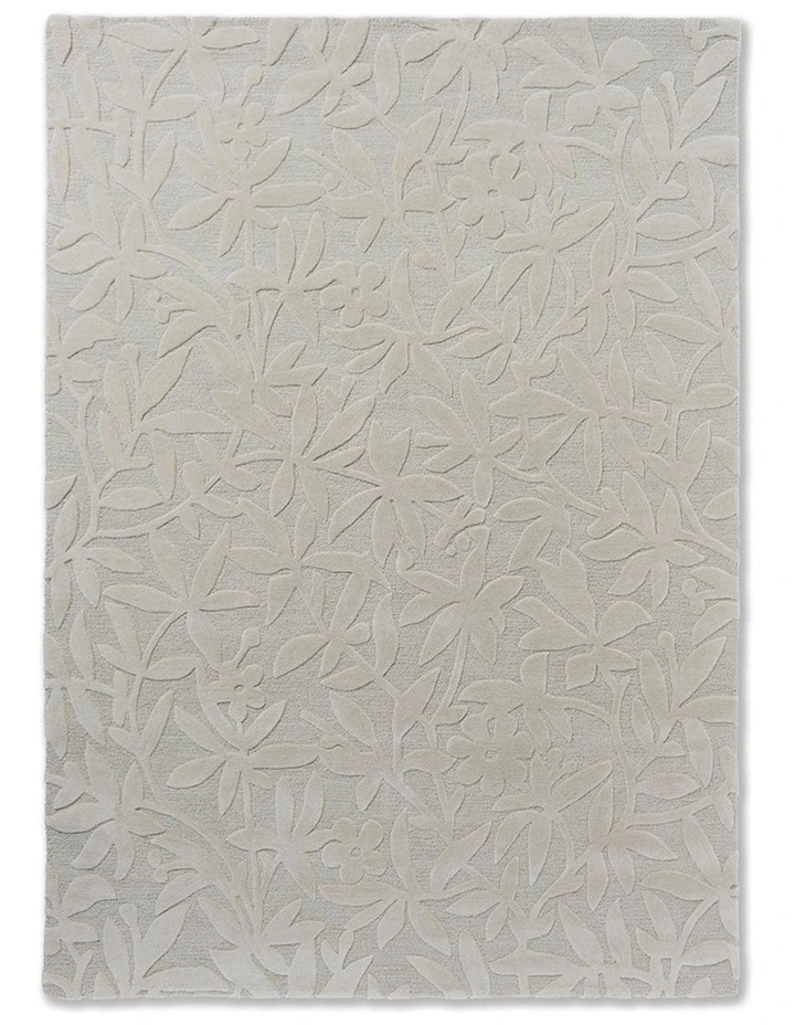 Cleavers Natural Rectangular Rug in Cream