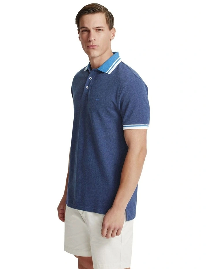 Otto Organic Cotton Polo in Navy