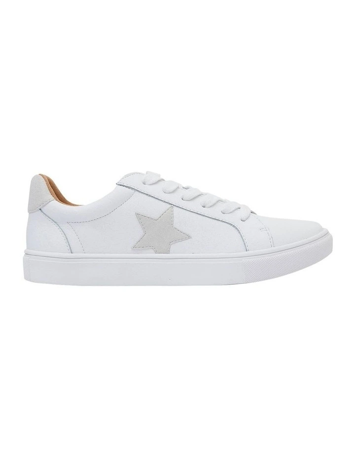 Stark Sneakers in White /Taupe Leather