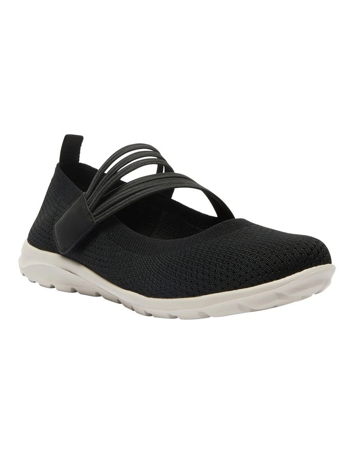 Patsy Sneakers in Black Stretch