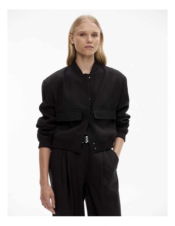 Structured Bomber in Black