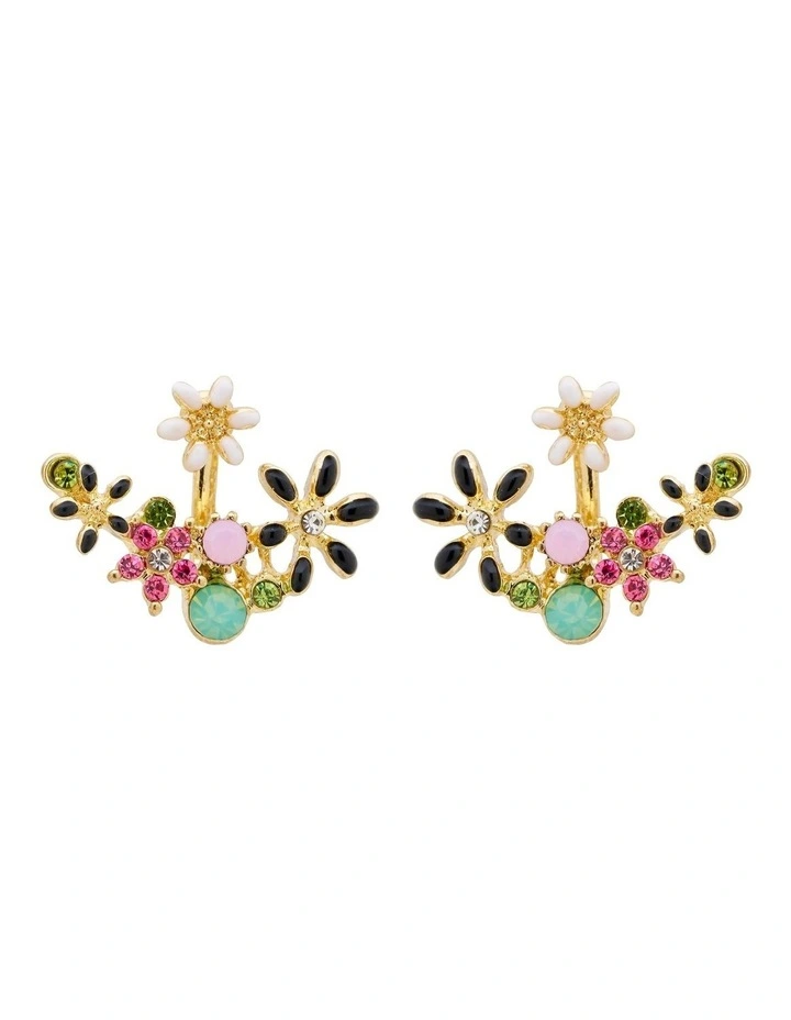 Mini Floral Earring in Multi