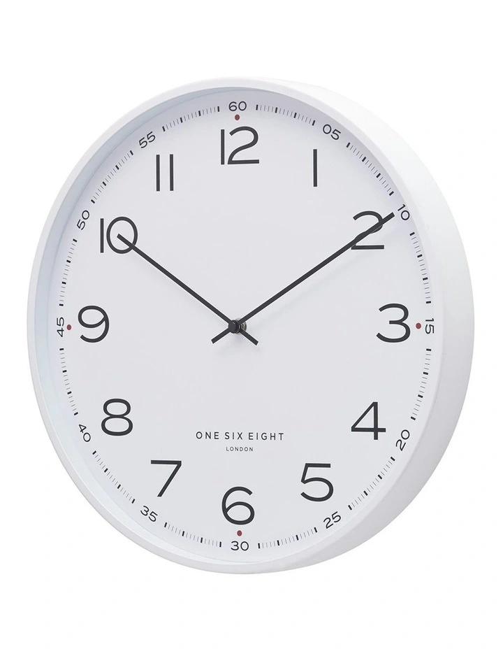 Austin Silent Wall Clock 40cm in White