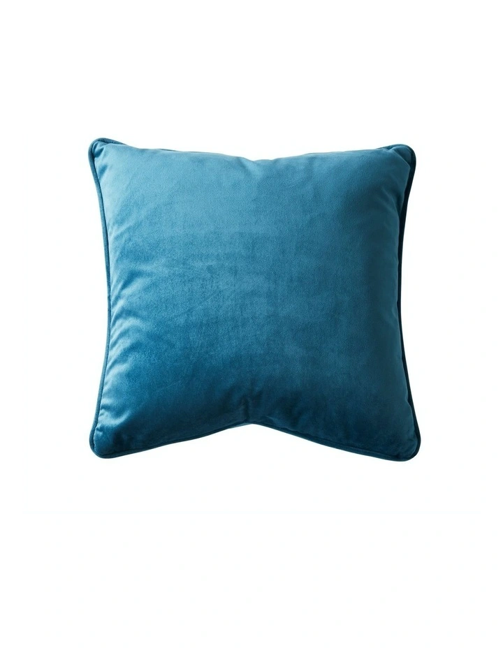 Remi Velvet Cushion Peacock Blue