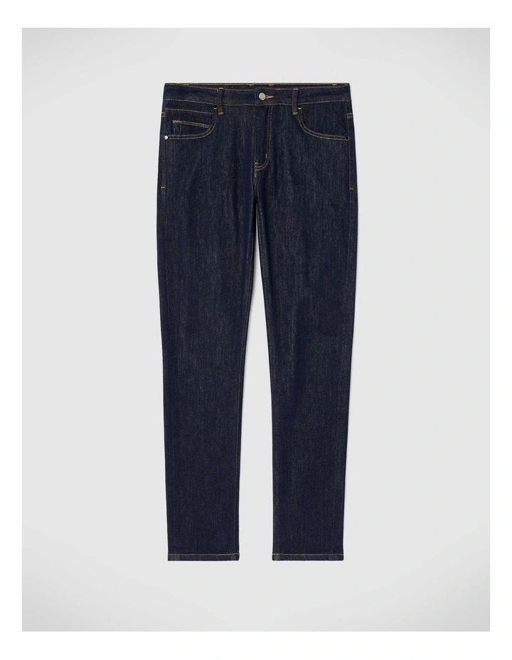 Slim Stretch 5 Pocket Denim Jeans in Blue