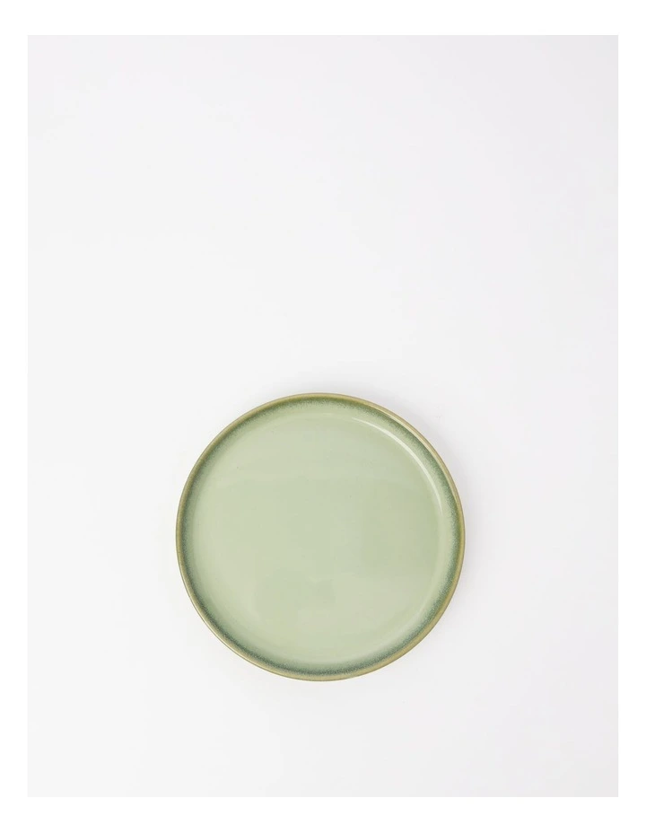 Esperance Celadon Wiped Edge Shallow Bowl Small in Green