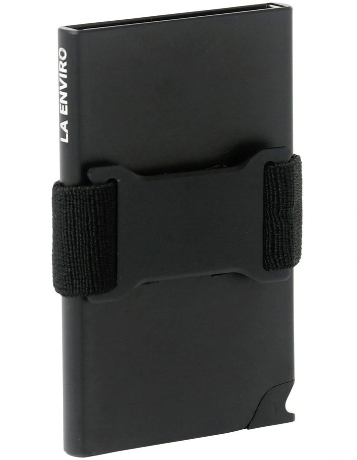 Alkimos Airtag Metal Wallet in Black