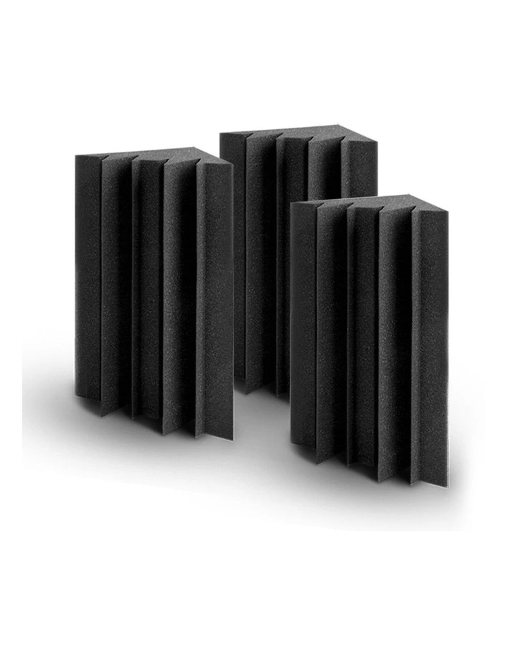 20pcs Studio Acoustic Foam Corner Bass Trap Sound Absorption in Black