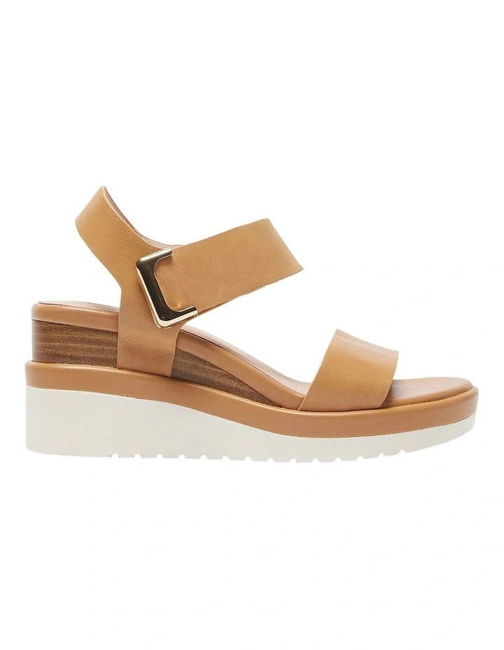 Iris Leather Sandals in Light Tan
