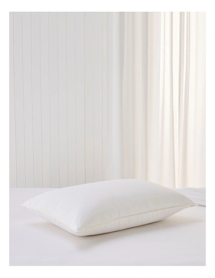 Goose Down and Feather Pillow in White