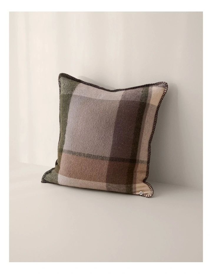 Morgan Wool Gingham Cushion Cover 50x50cm in Floyd