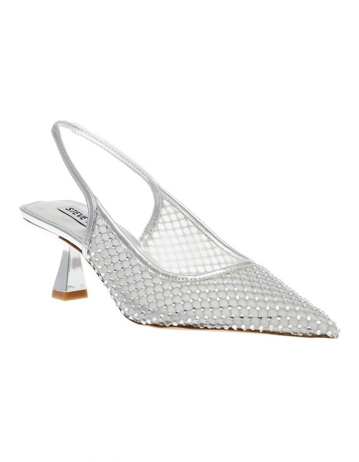 Afterglow Slingback Pumps in Silver