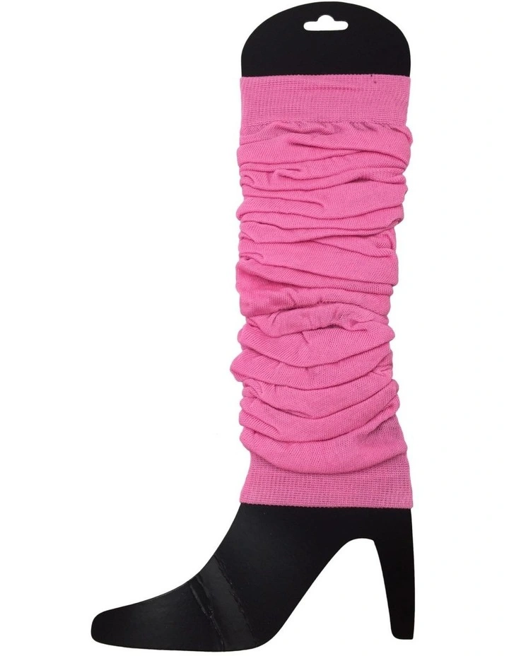 Knitted Leg Warmers 6 Pack in Light Pink