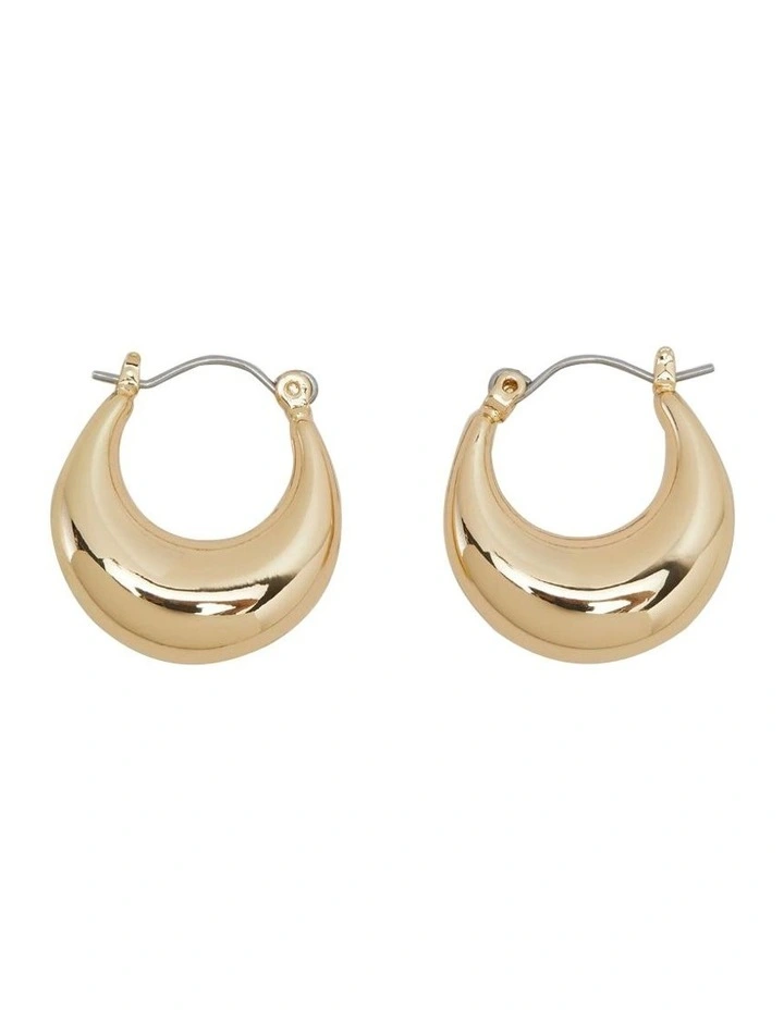 Gabriela Chunky Hoop Earring in Light Gold