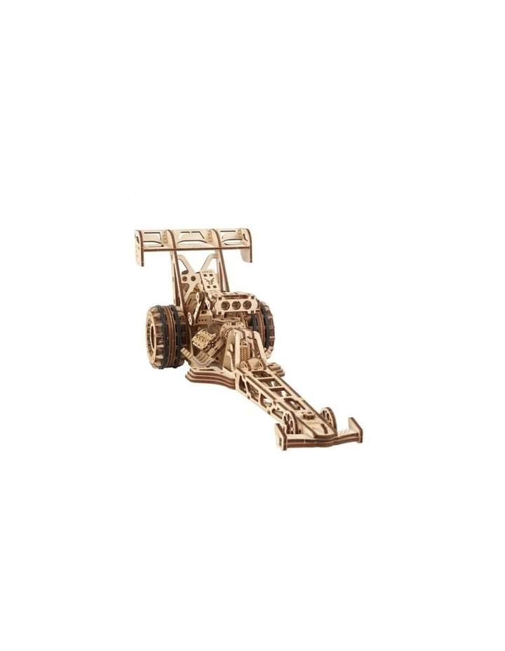 Mechanical Top Fuel Dragster 321 Piece Wooden 3D Puzzle Set (14 Years)