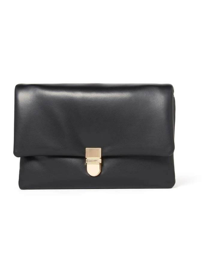 Sara Soft Lock Bag in Black