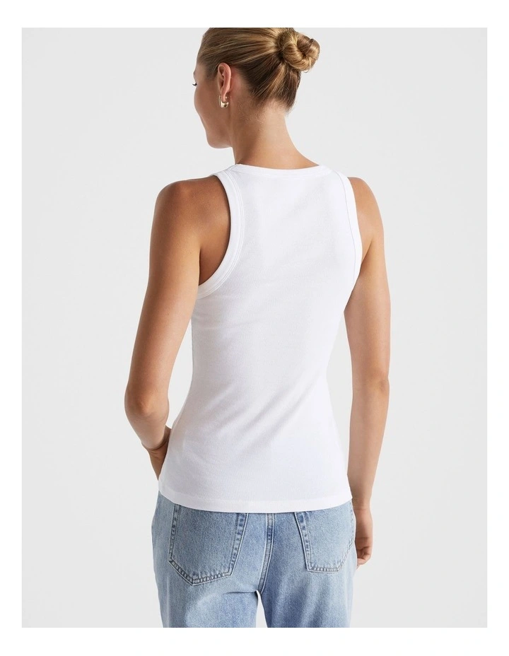 Rib Tank in Whisper White