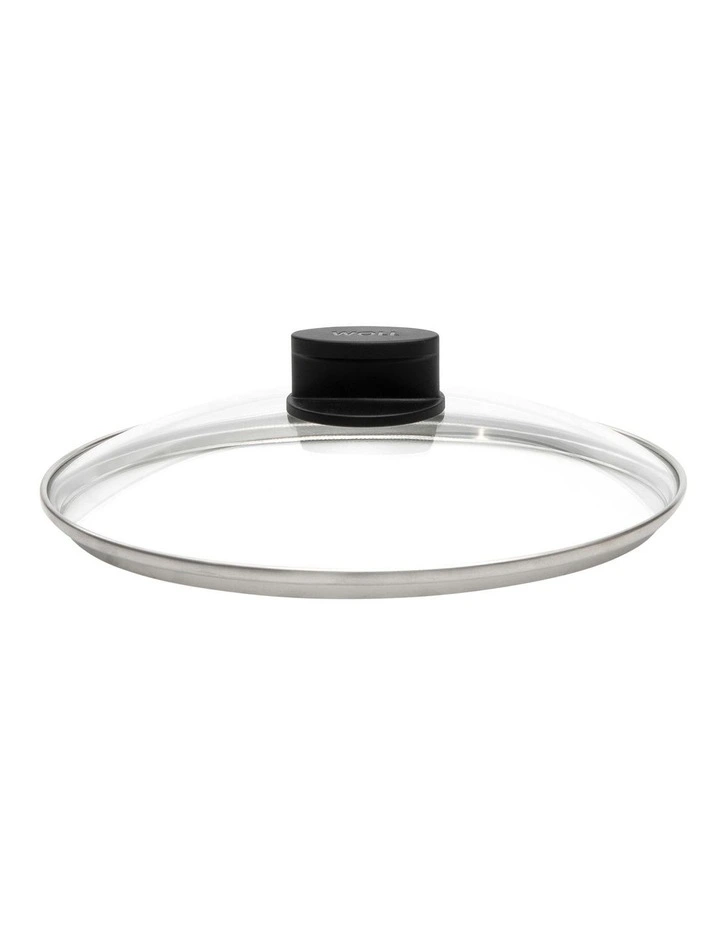 Eco Lite Fixed Knob Safety Glass Lid 24cm in Black