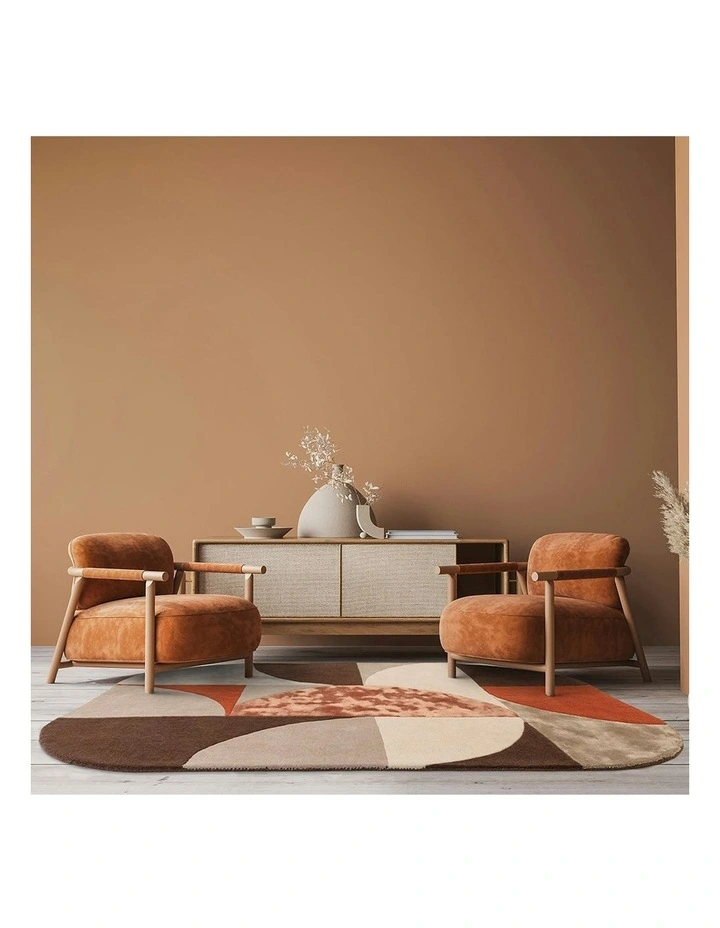 Asiatic Oval Spice Rug in Red