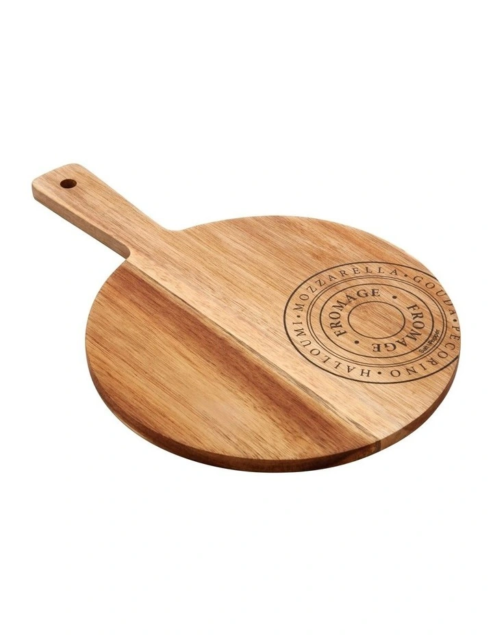 Fromage Mini Round Cheese Board 20x30cm in Brown