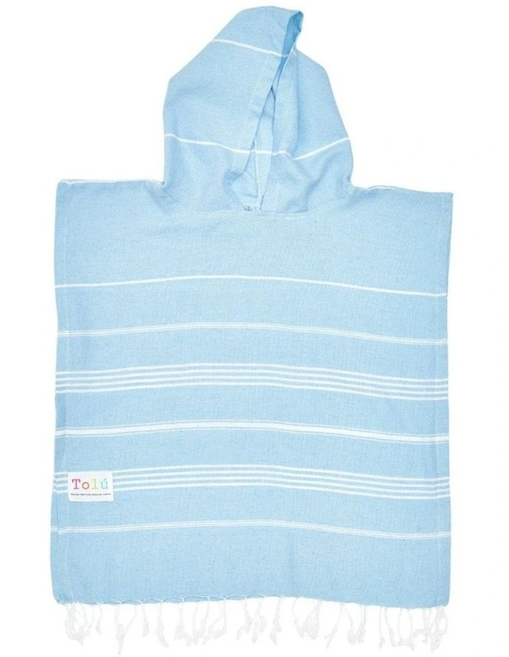 Hooded Beach Towel in Blue