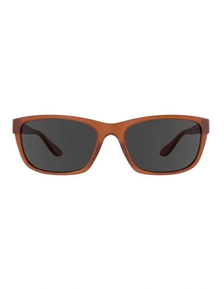 Sunglasses with Polarised grey lenses in Gingerbread brown