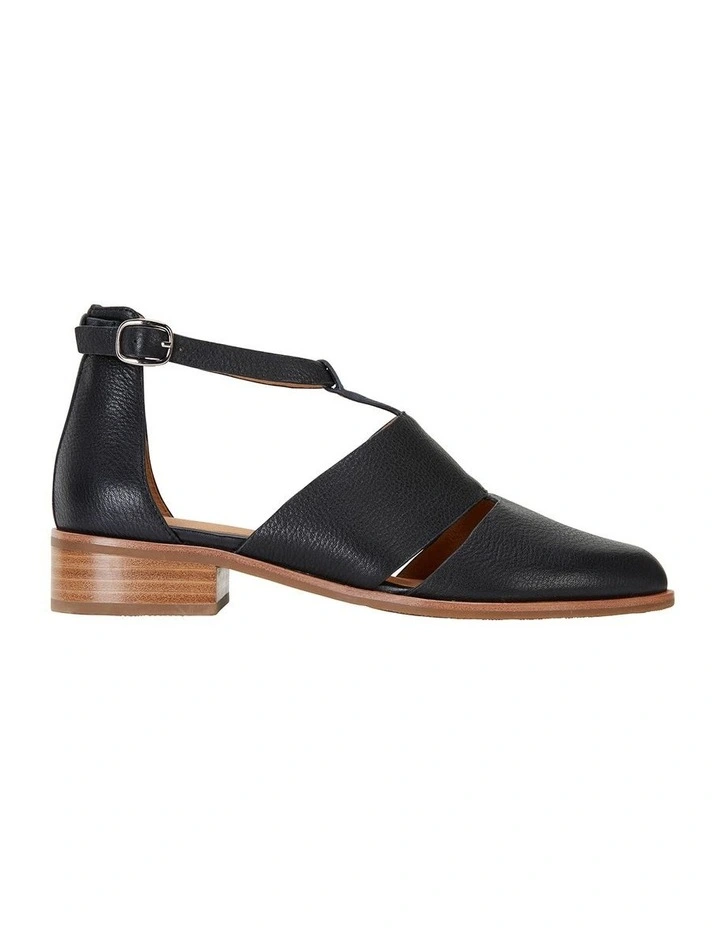 Jocelyn Black Glove Flat Shoes