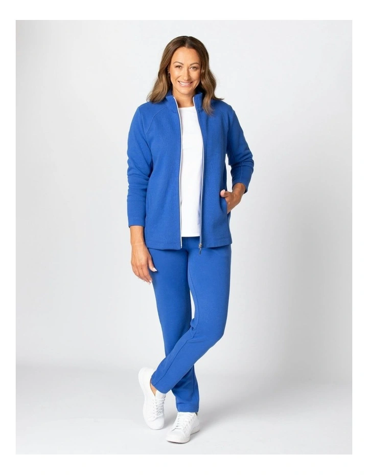 Haven Rib Drawstring Pant in Cobalt