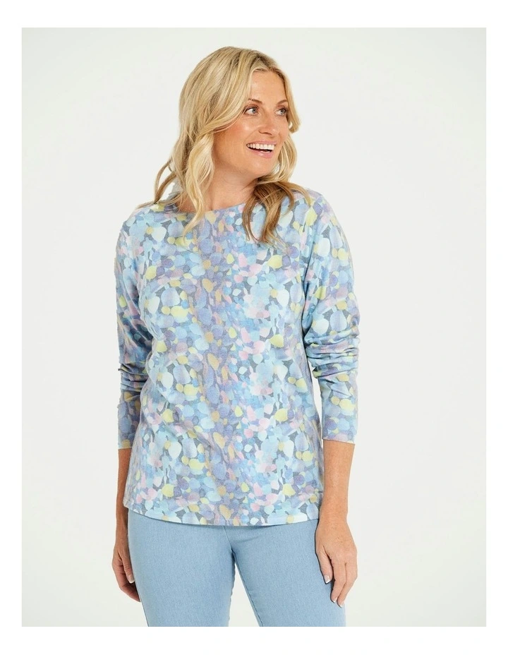 Somerset Print Sweater in Assorted