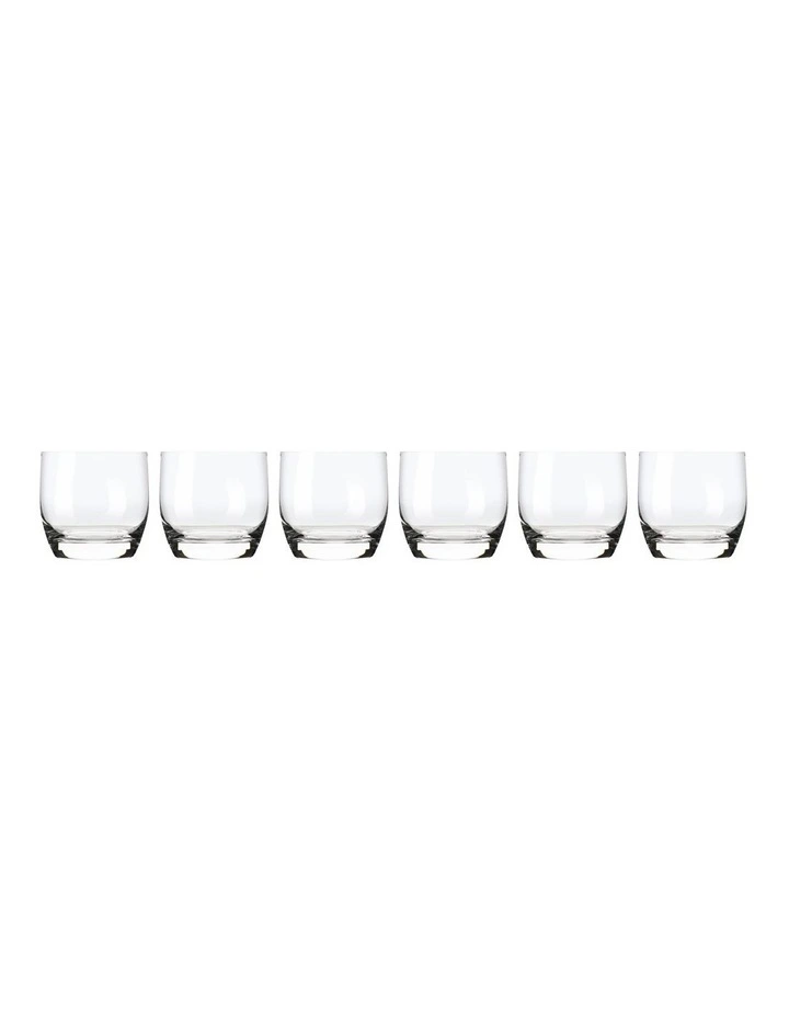 Cosmopolitan Whisky Glass Set of 6 Gift Boxed 340ml in Clear