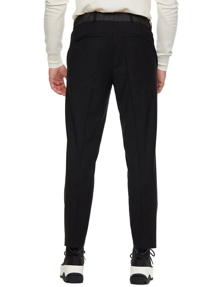 Wool Tech Trouser in Black