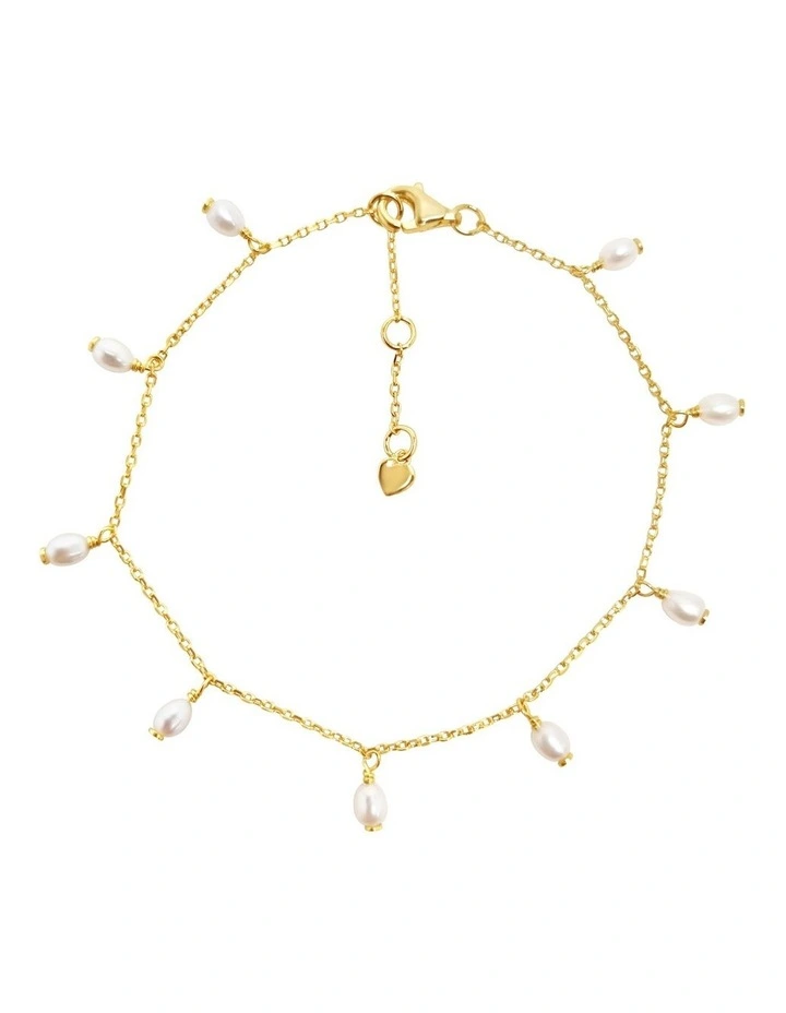 Pearl Charm Chain Bracelet