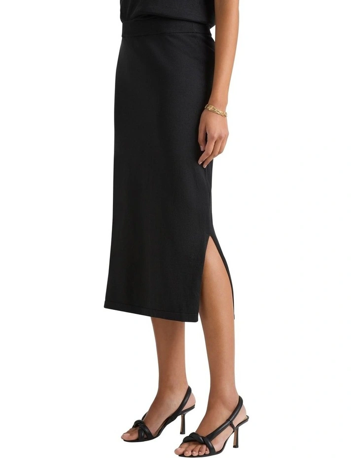Lissi Knit Skirt in Black
