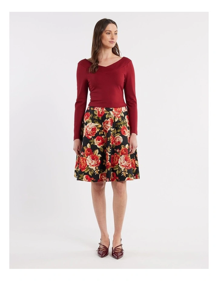Edith Bloom Skirt in Black