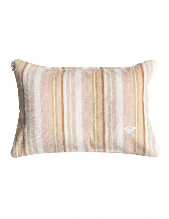 Beach Pillow in Cork Monochromatic Stripe