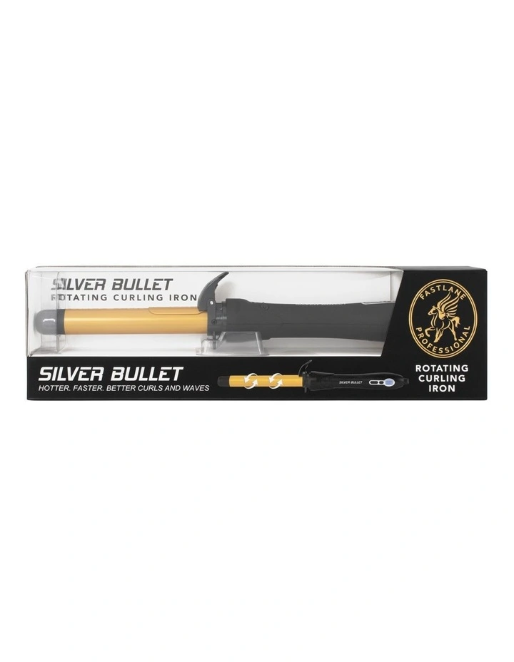 Rotating Ceramic Gold Curling Iron