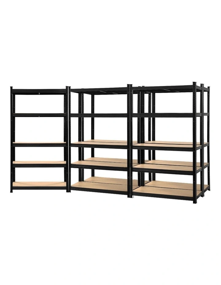 Warehouse Shelving 5X0.9m Black
