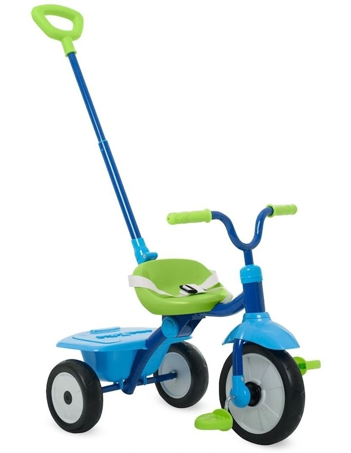 2 in 1 Folding Push Tricycle Ride On 15m in Blue