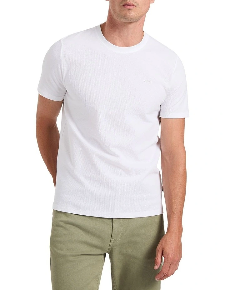 Emmett Mercerized Tee in White