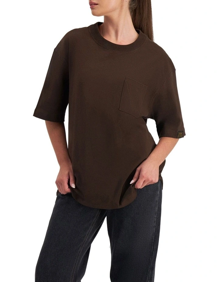 Elemental Jersey Tee in Brown Town