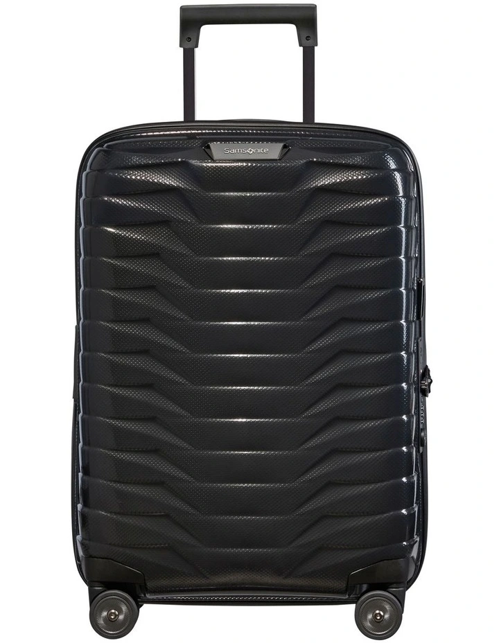 Proxis 55cm Hard Side Spinner Suitcase in Black