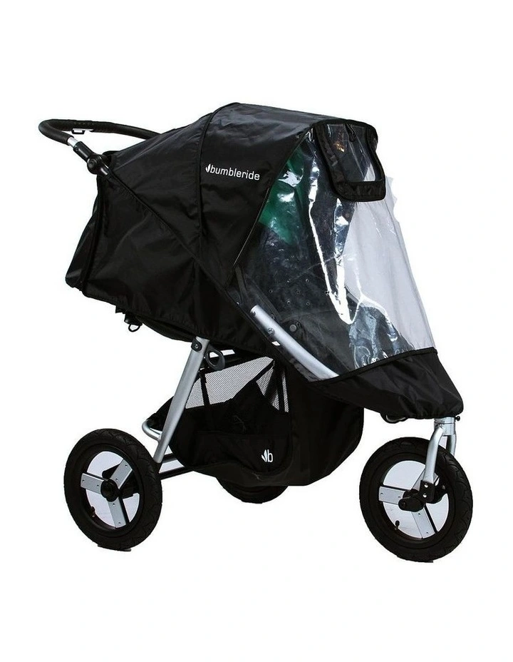 Rain Wind Shield Cover For Indie/Speed Baby Stroller in Black