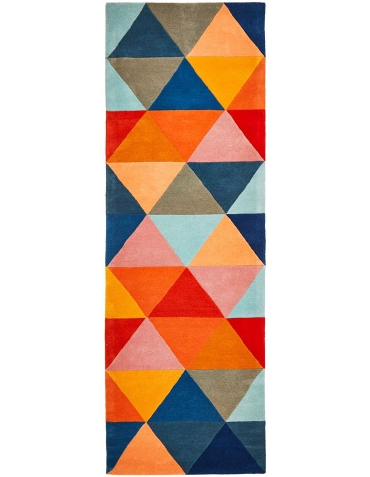 Matrix Pure Wool Runner Rug 905 in Multi
