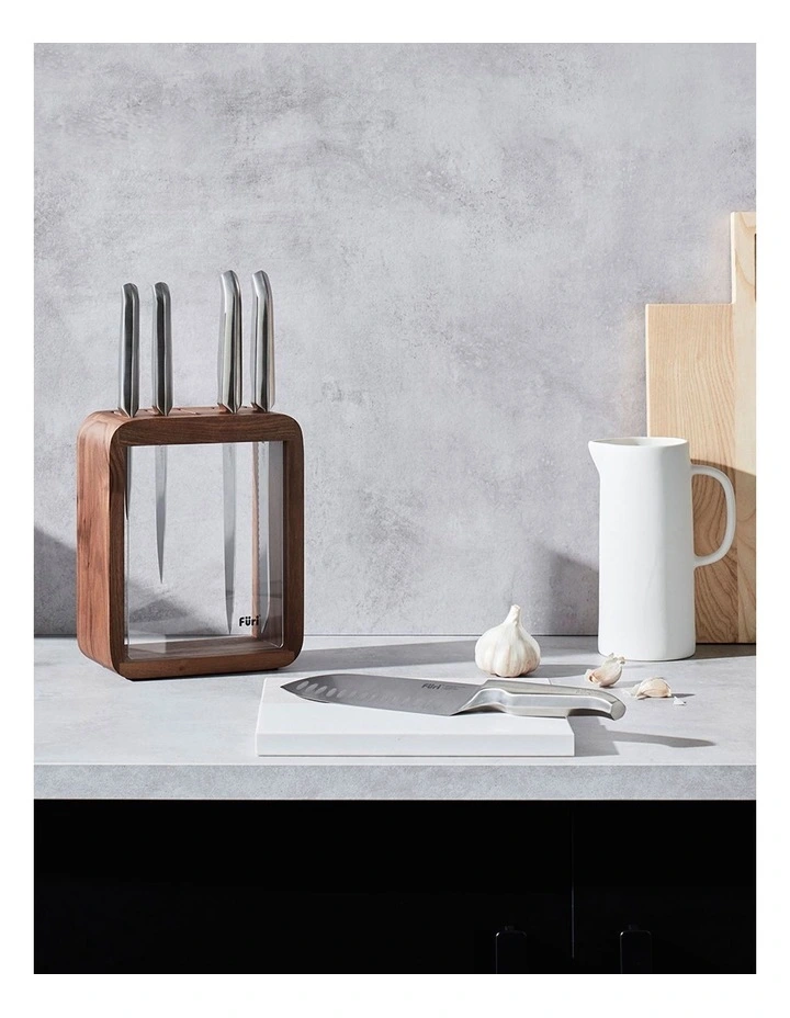 Pro Vault Knife Block Set 6 Piece in Brown