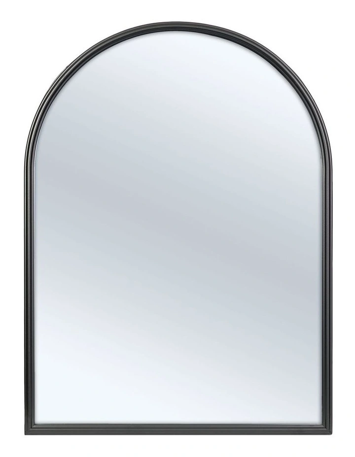 Arc Iron Mirror in Black