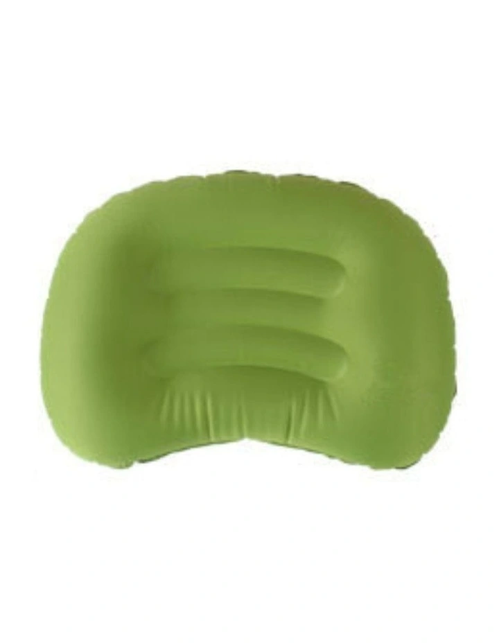Highly Durable Easy Inflatable Camping Travel Pillow in Green