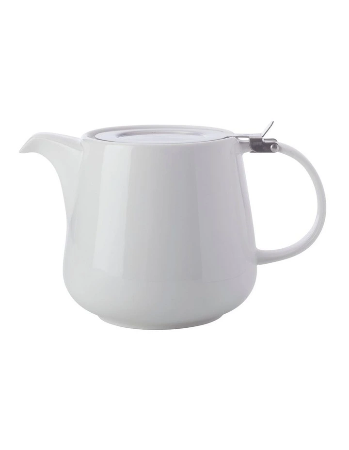 Basics 600ml Teapot with Infuser in White