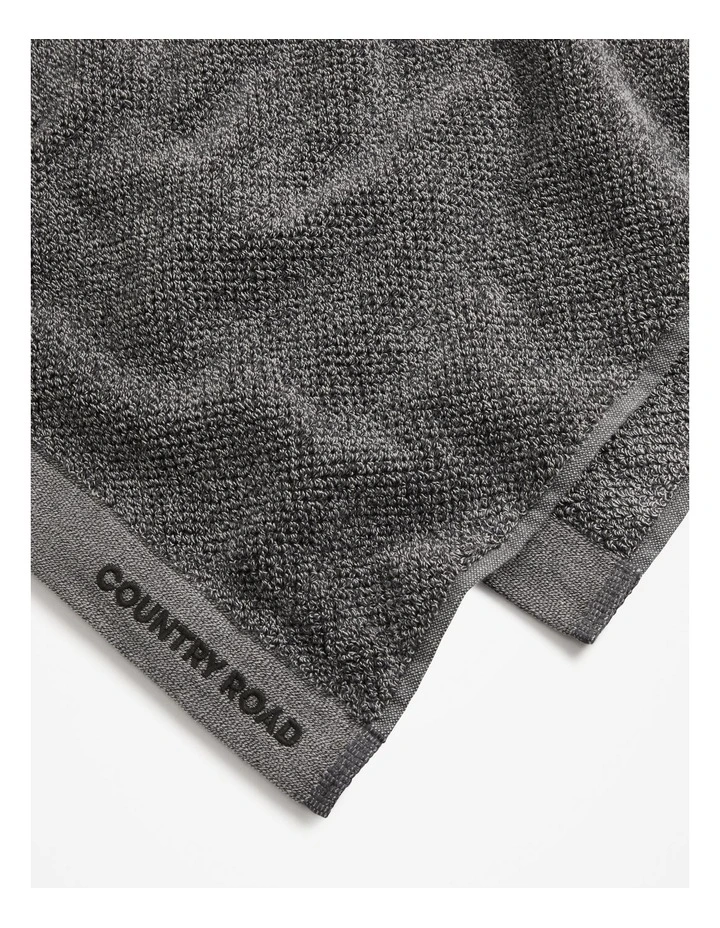 Calo Australian Cotton Bath Towel in Charcoal Marle