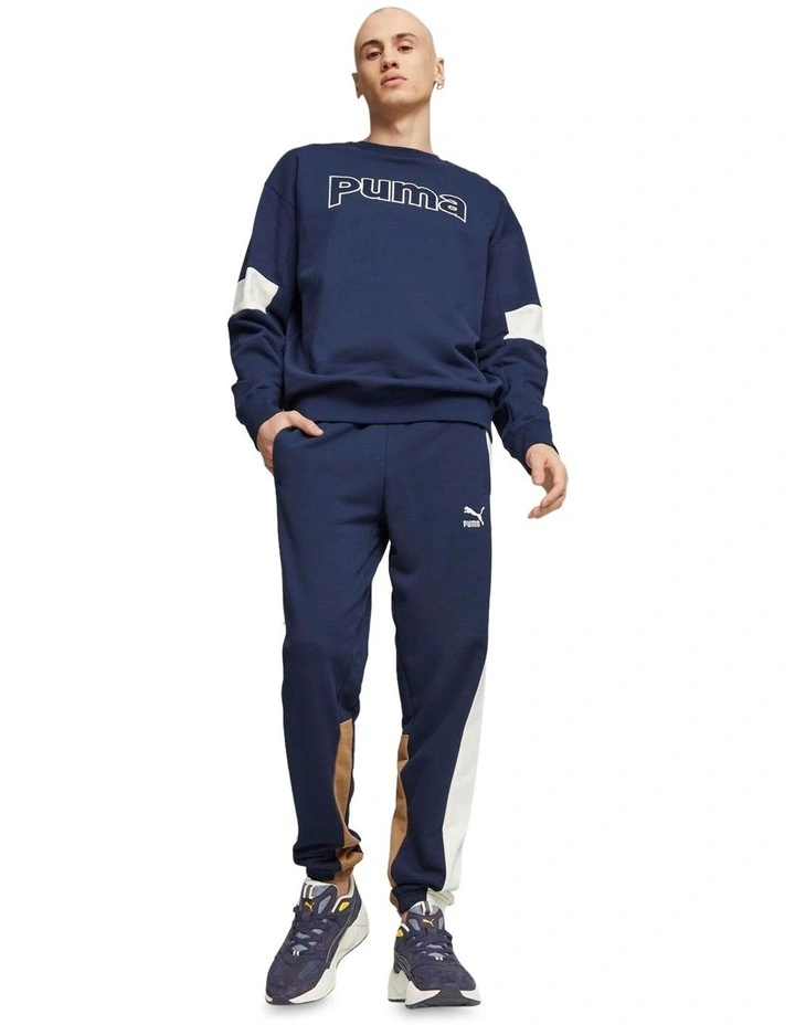 Puma Team Crew Tr Knit in Perisian Blue