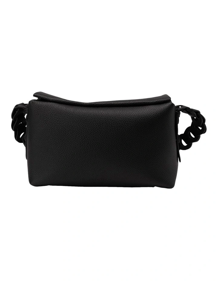 Lidia Leather Boston Bag in Black